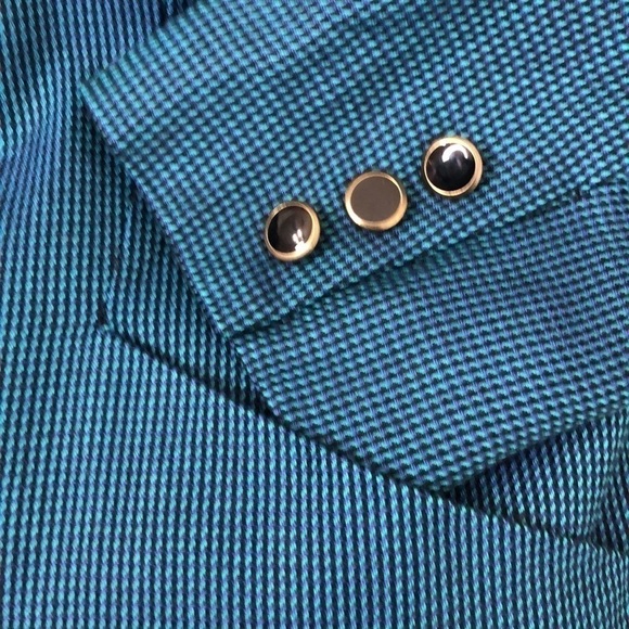 Vintage - ATRIUM COLLECTION - Button Front Blazer Shoulder Pads Pockets Size 10 - Picture 6 of 8